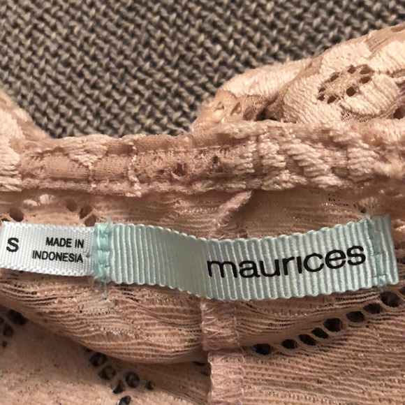 MAURICES NWOT BLUSH PINK LACE SLEEVELESS TOP - Picture 16 of 16